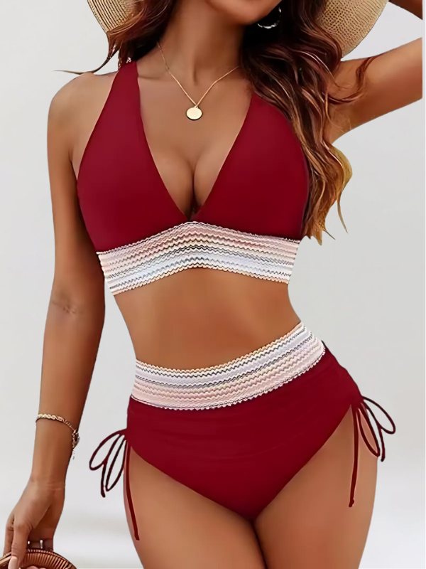 Lucy™ | Bikini Sæt med Mavekontrol og Høj Talje