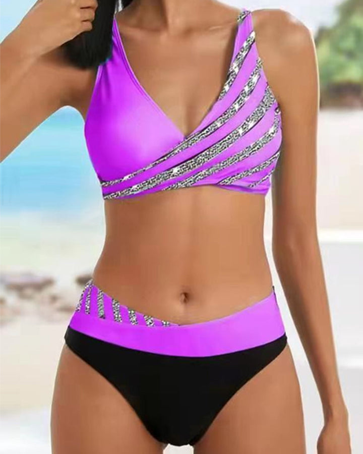 Nina ™ | Varm bikini med print