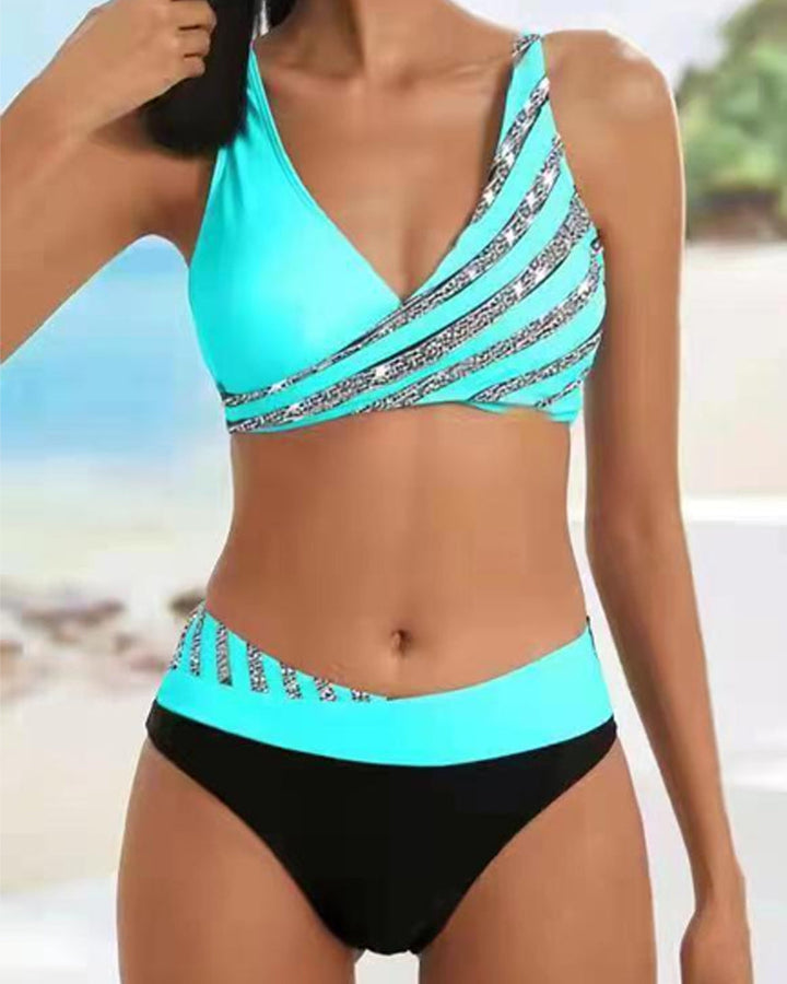 Nina ™ | Varm bikini med print