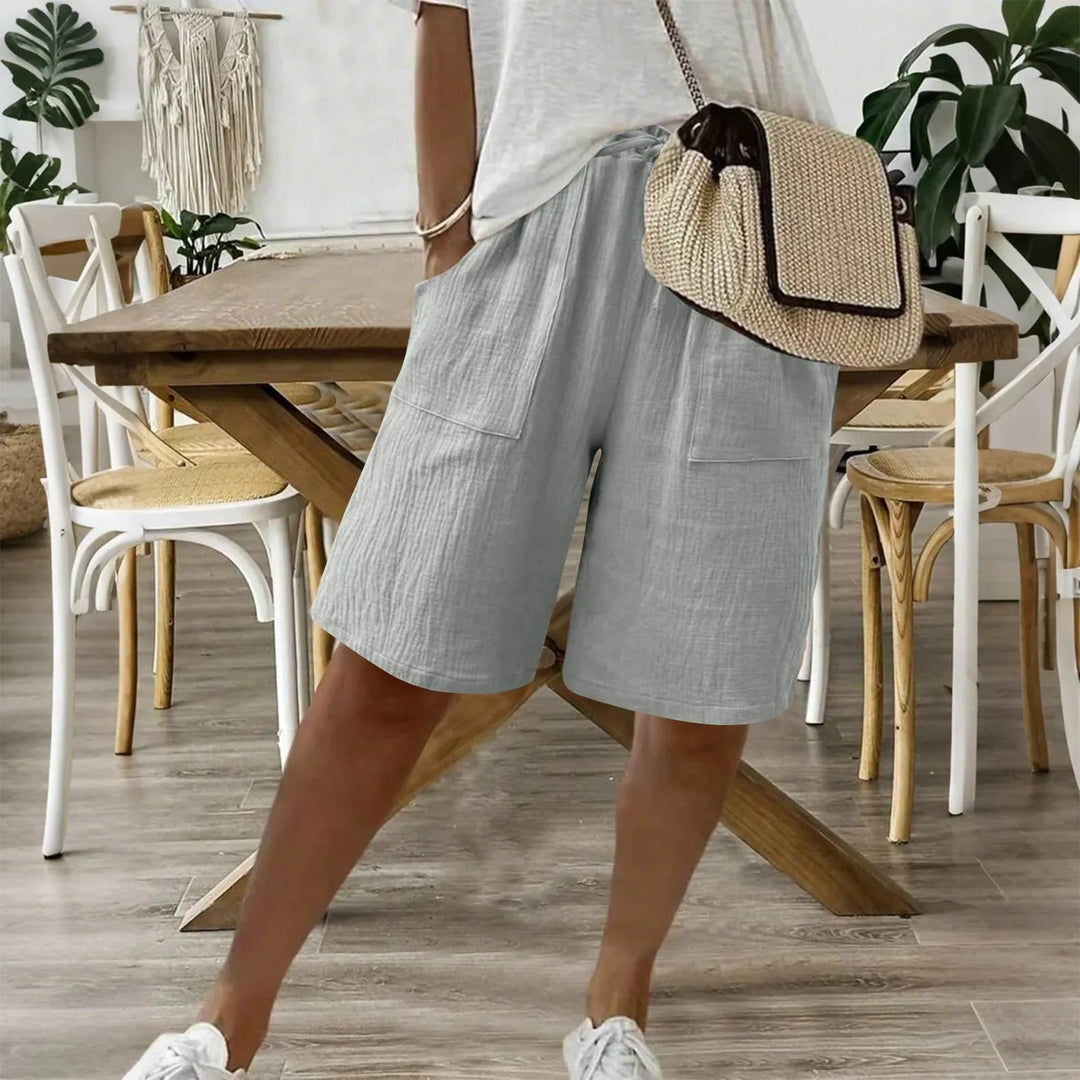 Karina | Sommershorts i Hør & Bomuld