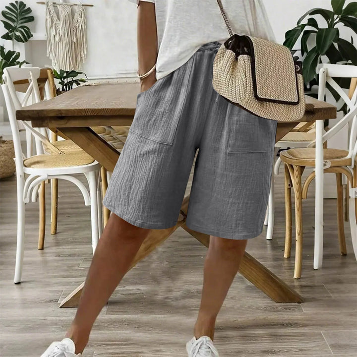 Karina | Sommershorts i Hør & Bomuld
