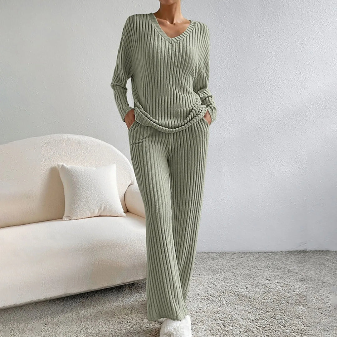 Ella™ | Elegant Strikket Todelt Damesæt