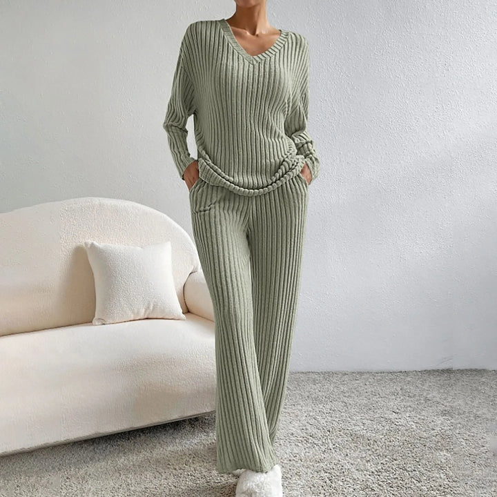 Ella™ | Elegant Strikket Todelt Damesæt