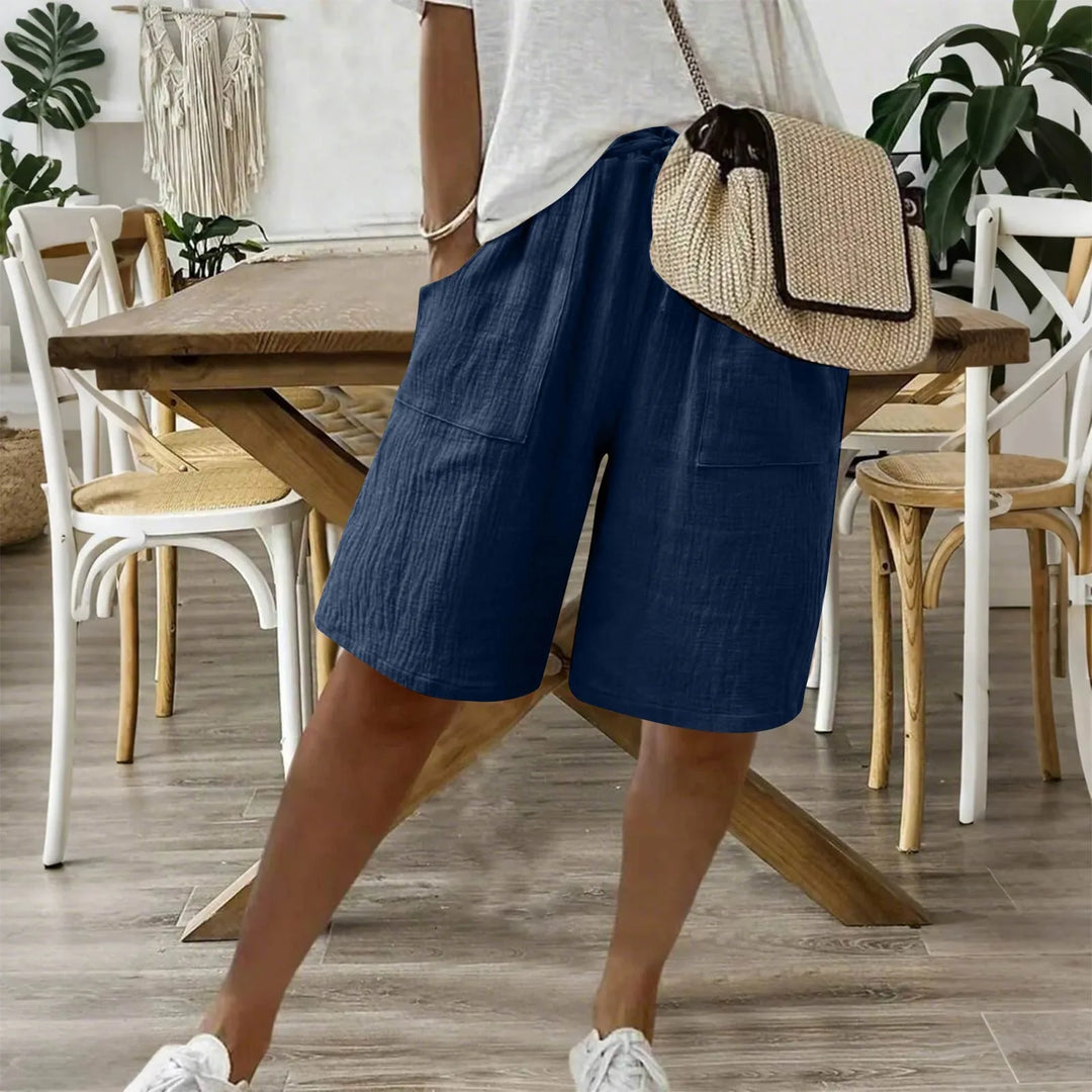 Karina | Sommershorts i Hør & Bomuld