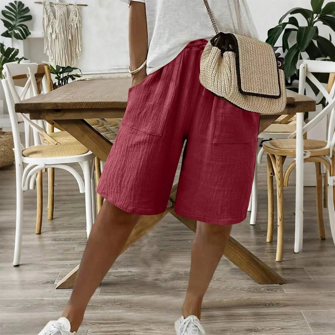 Karina | Sommershorts i Hør & Bomuld