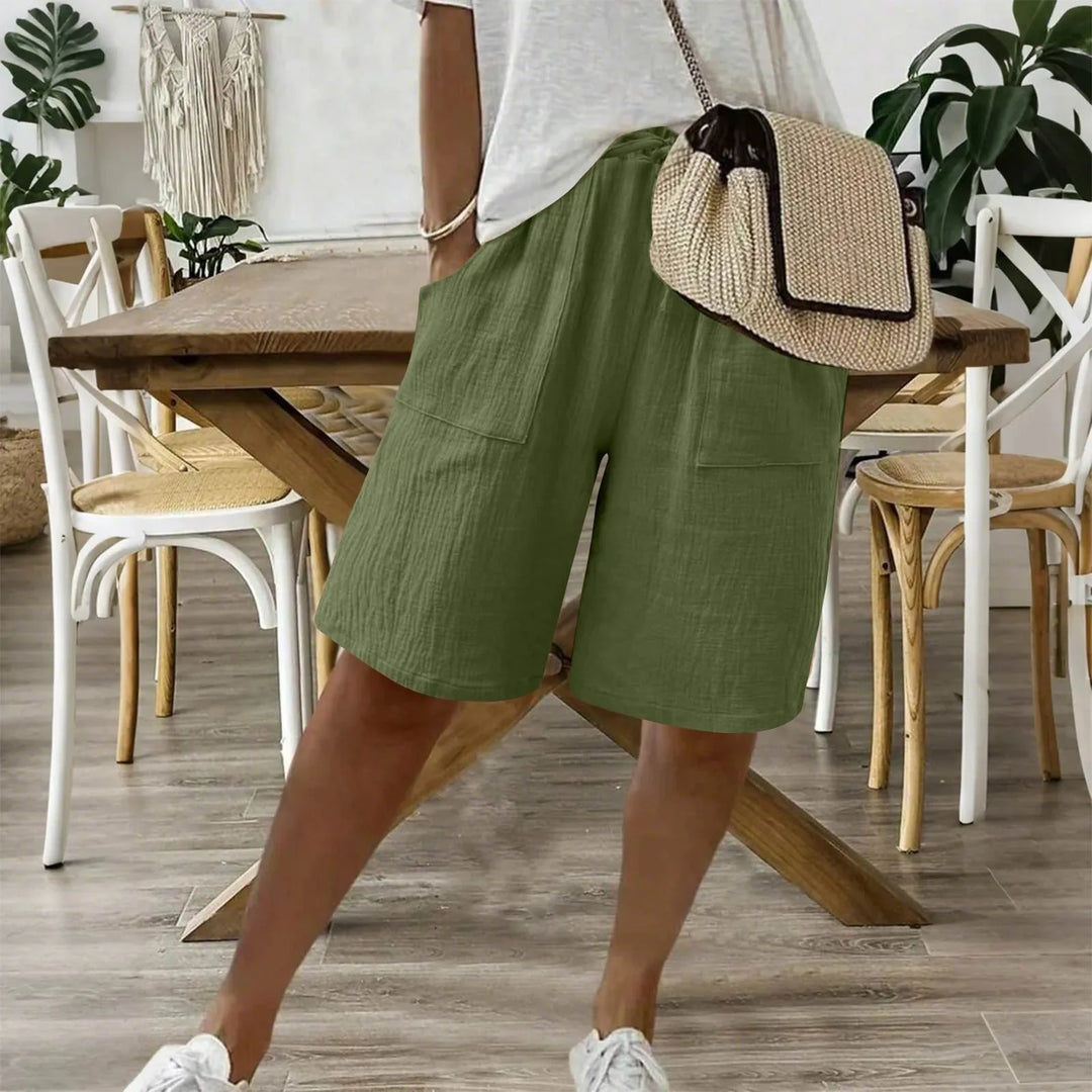 Karina | Sommershorts i Hør & Bomuld