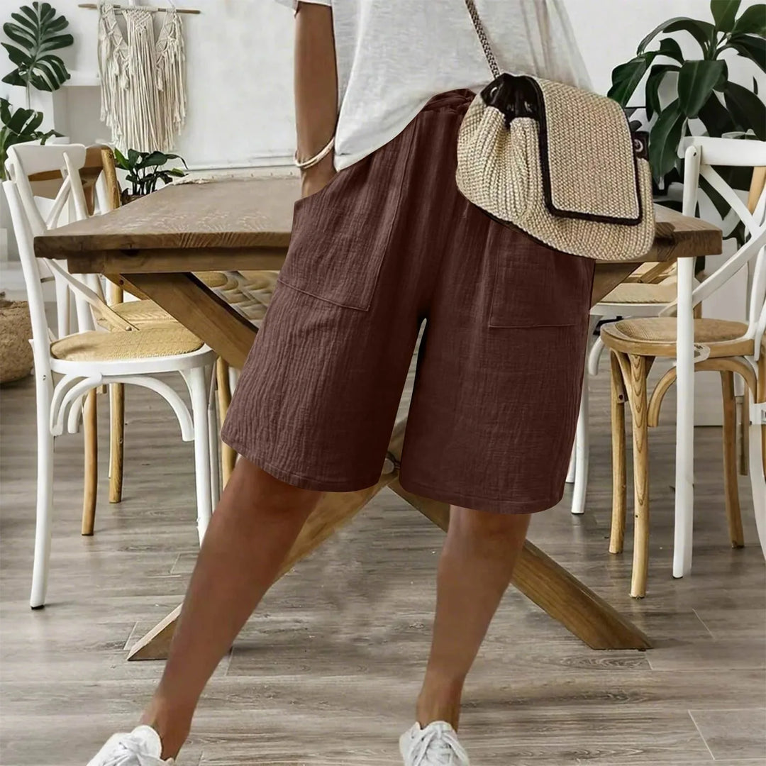 Karina | Sommershorts i Hør & Bomuld