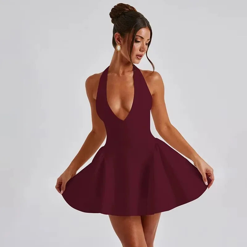 Kayla™ | Chic V-hals Mini Kjole