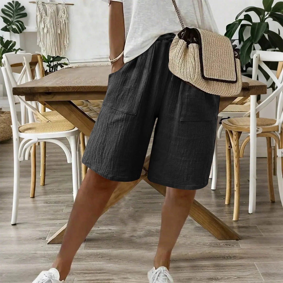 Karina | Sommershorts i Hør & Bomuld