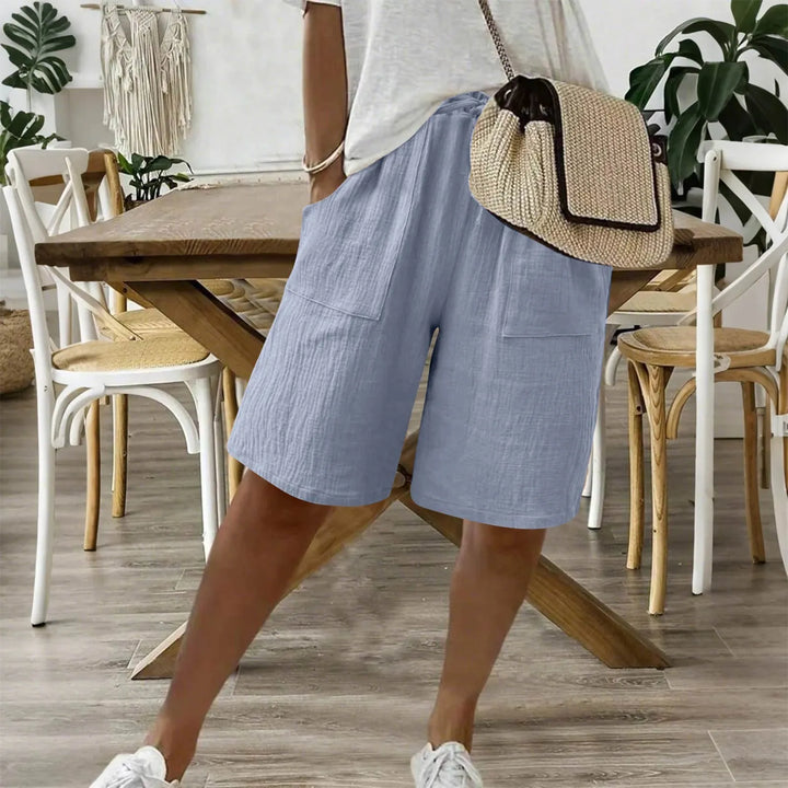 Karina | Sommershorts i Hør & Bomuld