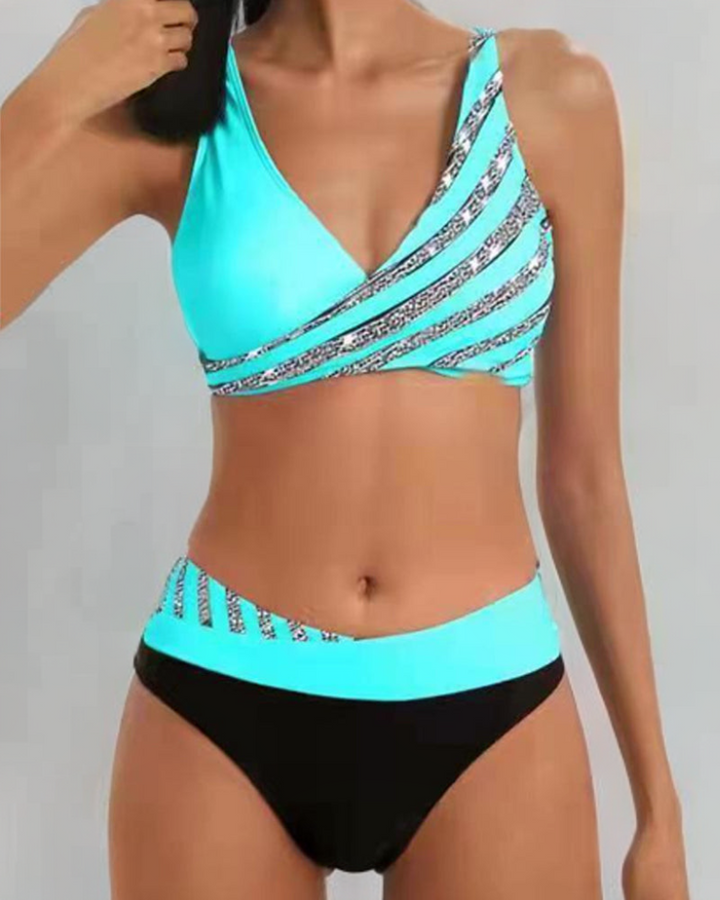 Nina ™ | Varm bikini med print