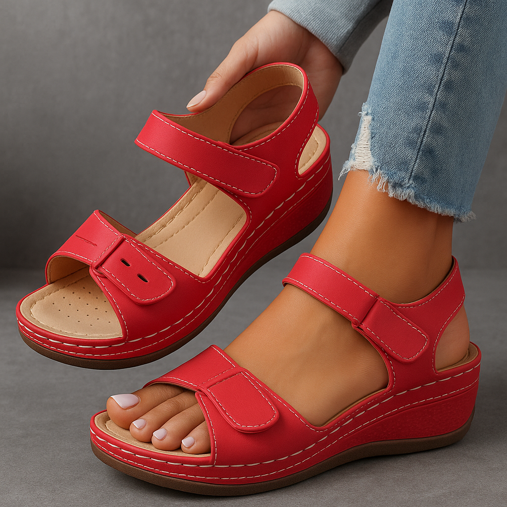Netta | Sandaler med kilehæl